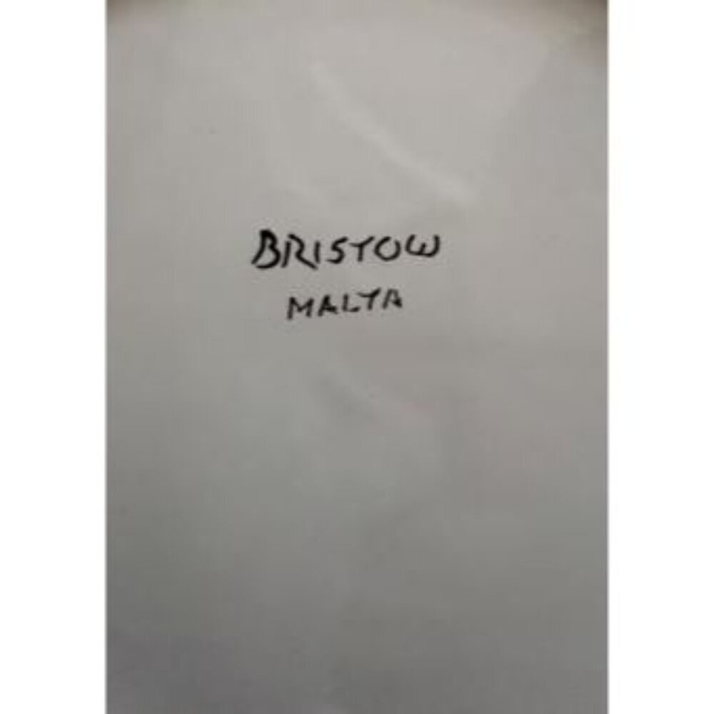 Stunning Vintage Bristow Malta Ceramic Plate – Italian Floral Design 13 Inches - Picture 8 of 8